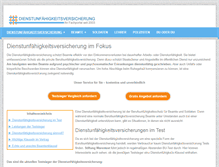 Tablet Screenshot of dienstunfaehigkeitsversicherungen.org